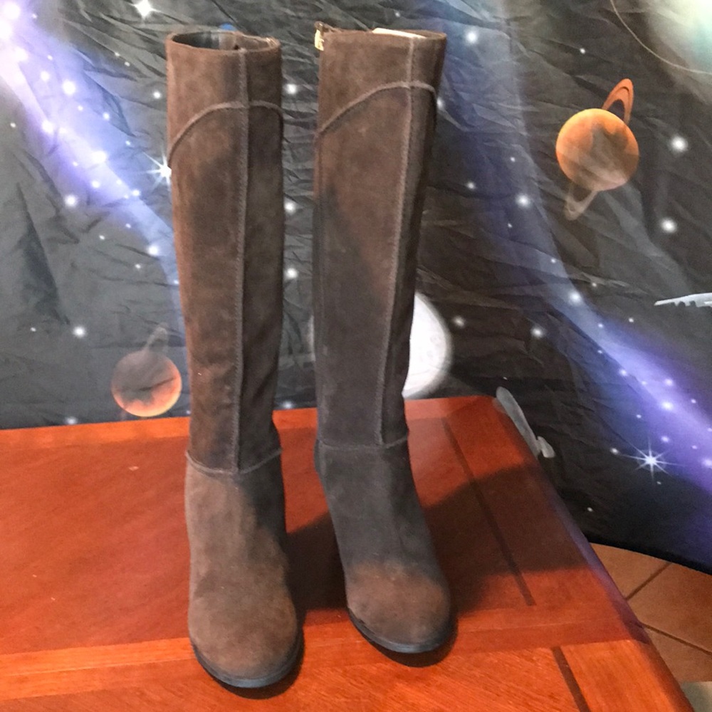 Franco Sarto brown leather riding boots size 7.5M